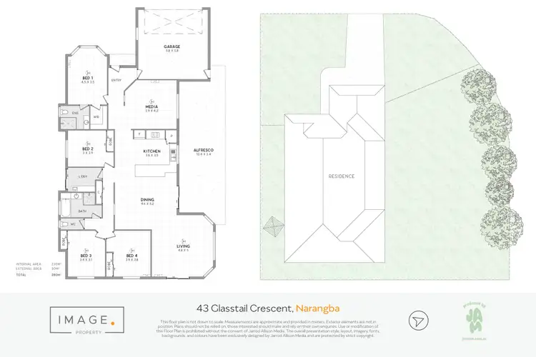 Floorplan of Homely house listing, 43A Glasstail Crescent, Narangba QLD 4504