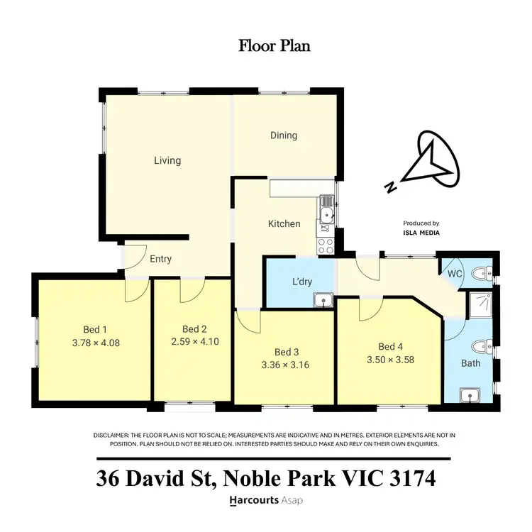 Floorplan of Homely house listing, 36 David Street, Noble Park VIC 3174