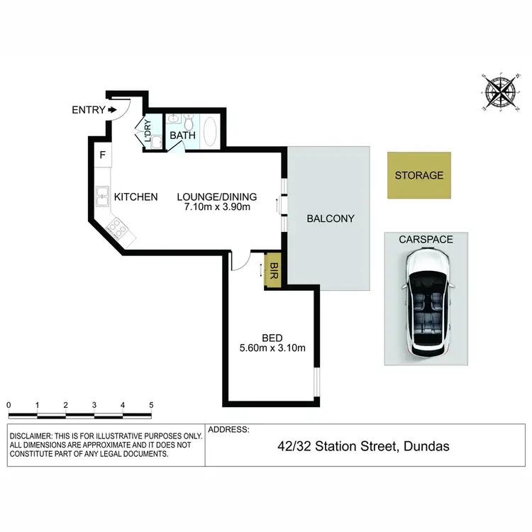 Floorplan of Homely apartment listing, 42/32 Station Street, Dundas NSW 2117