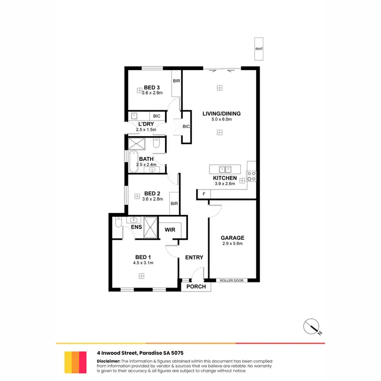 Floorplan of Homely house listing, 4 Inwood Street, Paradise SA 5075