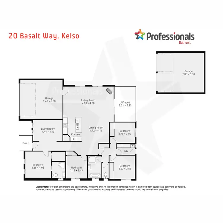 Floorplan of Homely house listing, 20 Basalt Way, Kelso NSW 2795