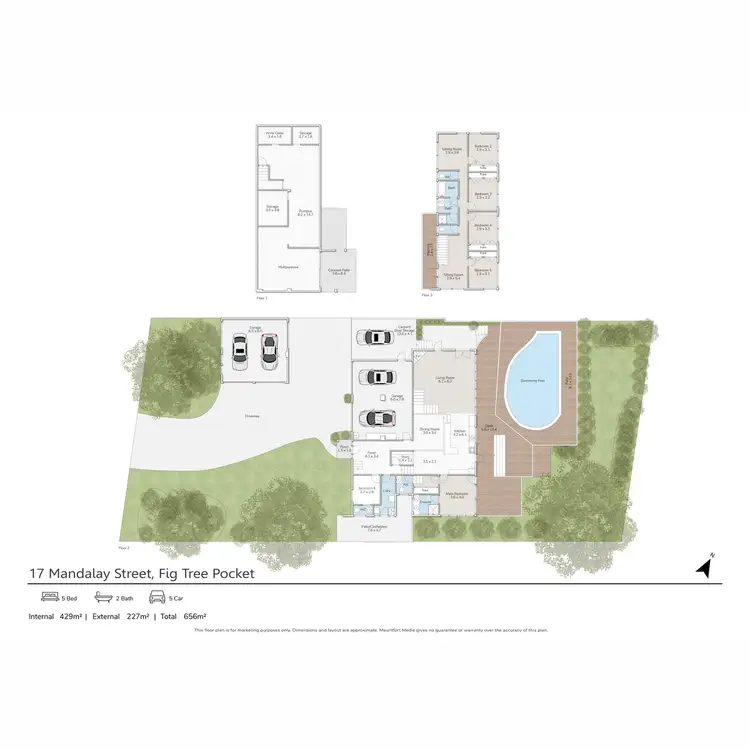 Floorplan of Homely house listing, 17 Mandalay Street, Fig Tree Pocket QLD 4069