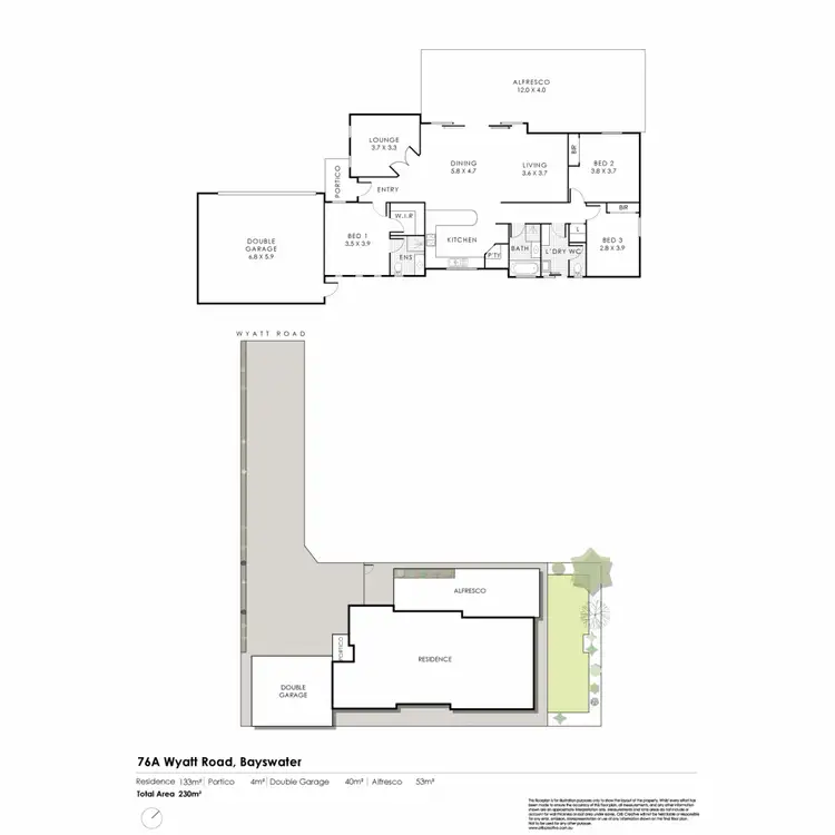 Floorplan of Homely house listing, 76A Wyatt Road, Bayswater WA 6053