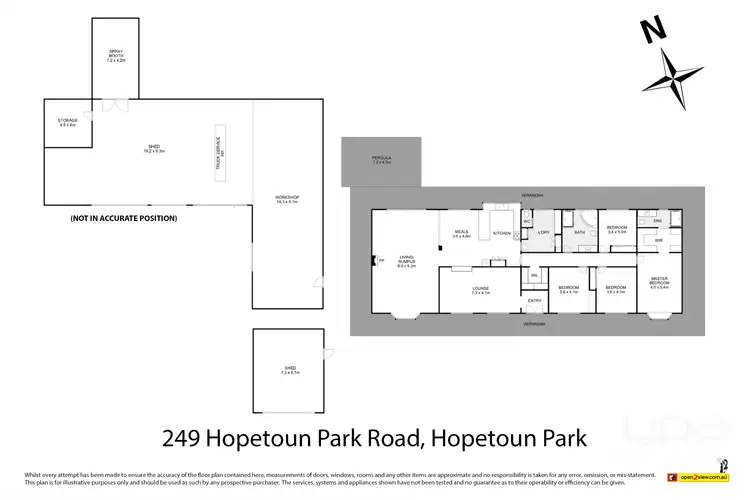 Floorplan of Homely house listing, 249 Hopetoun Park Road, Hopetoun Park VIC 3340