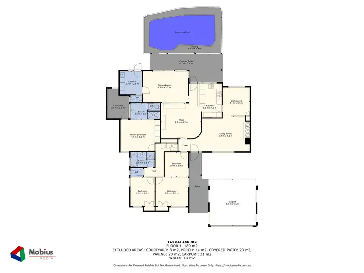 Floorplan of Homely house listing, 43 Hatfield Way, Booragoon WA 6154