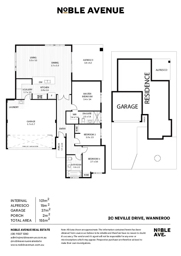 Floorplan of Homely house listing, 2C Neville Drive, Wanneroo WA 6065