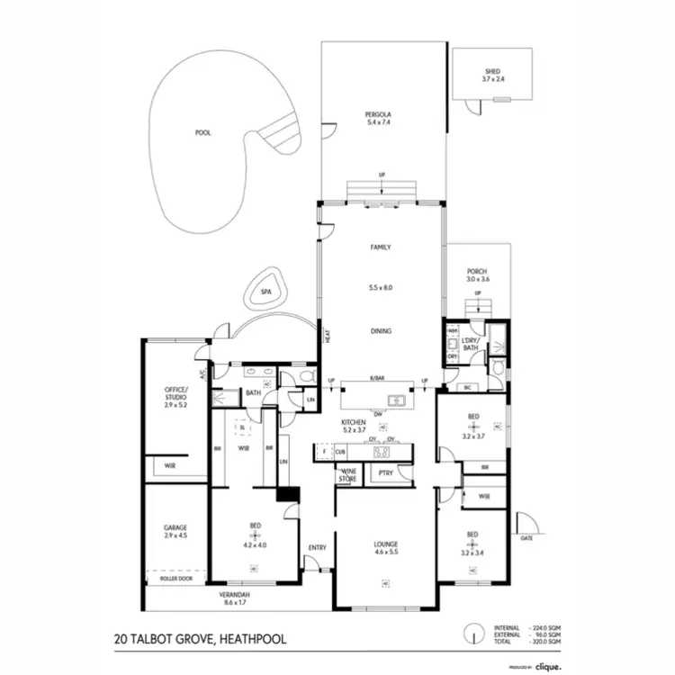 Floorplan of Homely house listing, 20 Talbot Grove, Heathpool SA 5068