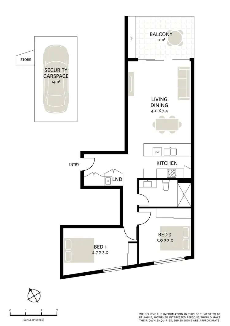 Floorplan of Homely apartment listing, 303/2 Arthur Street, Marrickville NSW 2204