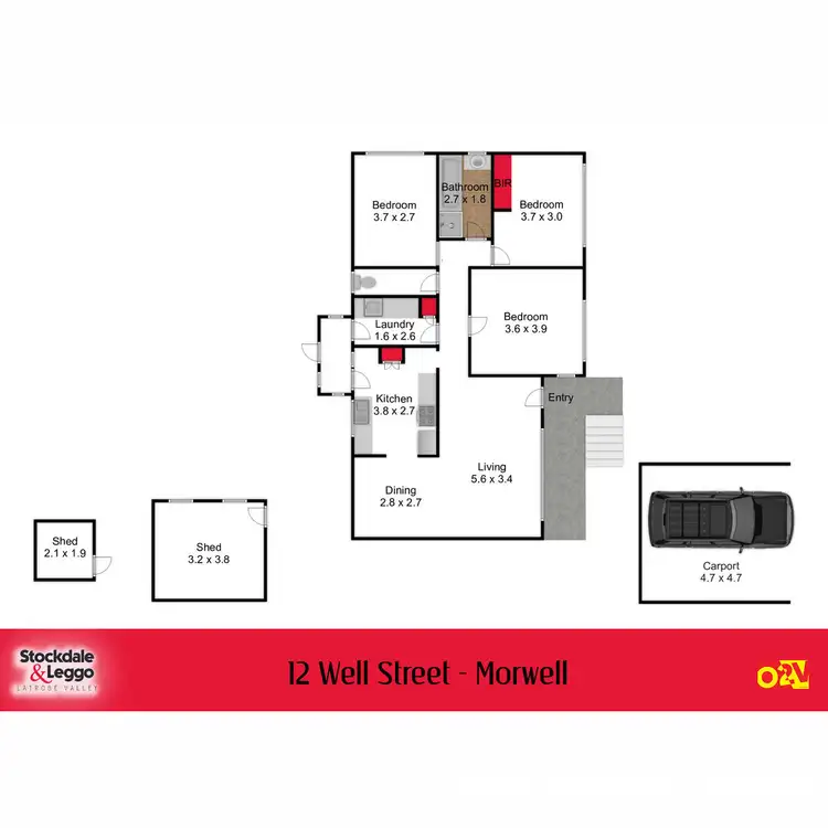 Floorplan of Homely house listing, 12 Well Street, Morwell VIC 3840