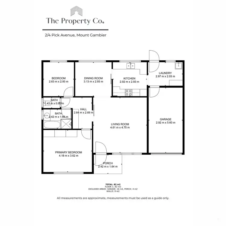 Floorplan of Homely unit listing, 2/4 Pick Avenue, Mount Gambier SA 5290