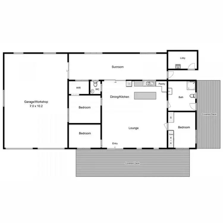 Floorplan of Homely rural property listing, 404 Hardmans Road, Mella TAS 7330