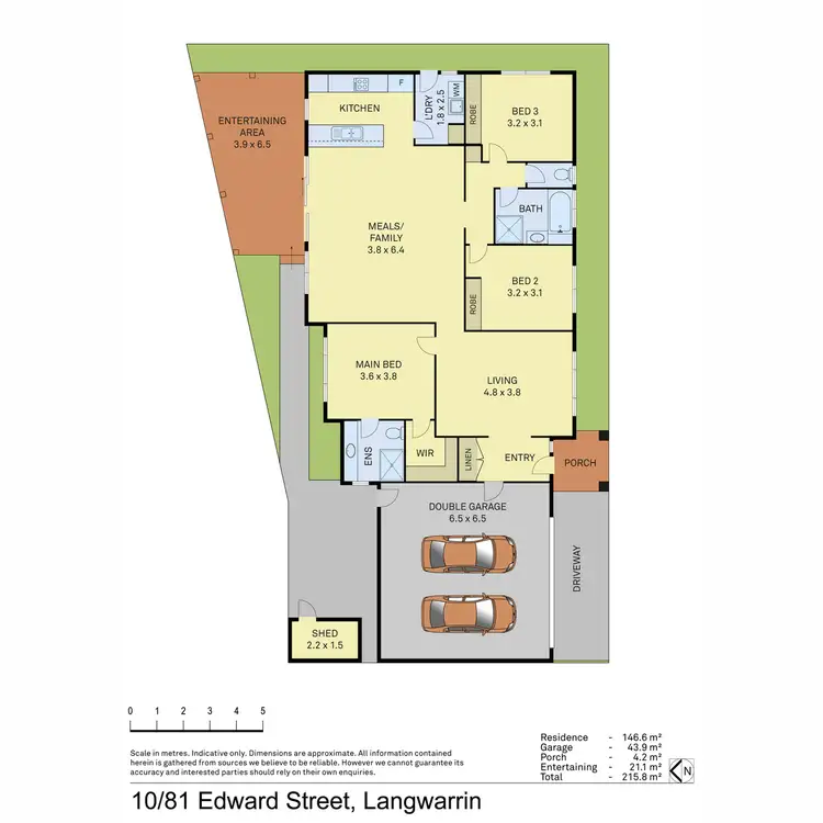 Floorplan of Homely unit listing, 10/81 Edward Street, Langwarrin VIC 3910