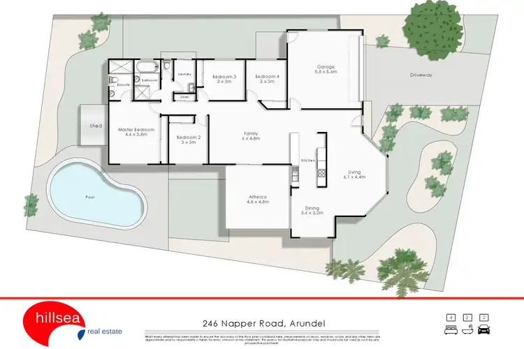 Floorplan of Homely house listing, 246 Napper Road, Parkwood QLD 4214