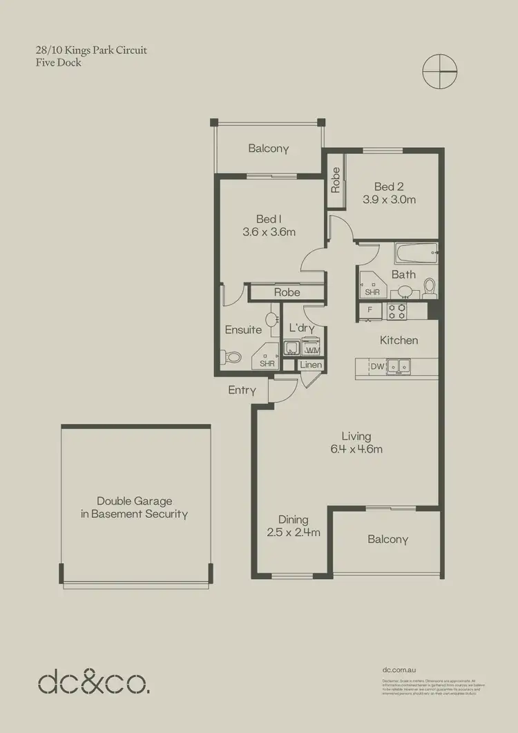 Floorplan of Homely apartment listing, 28/10 Kings Park Circuit, Five Dock NSW 2046