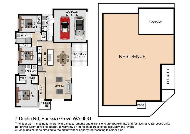 Floorplan of Homely house listing, 7 Dunlin Road, Banksia Grove WA 6031