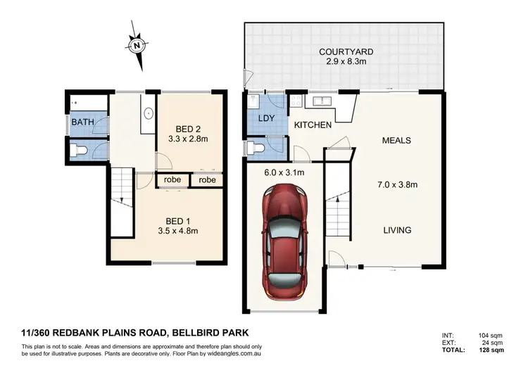 Floorplan of Homely unit listing, 11/360 Redbank Plains Road, Bellbird Park QLD 4300