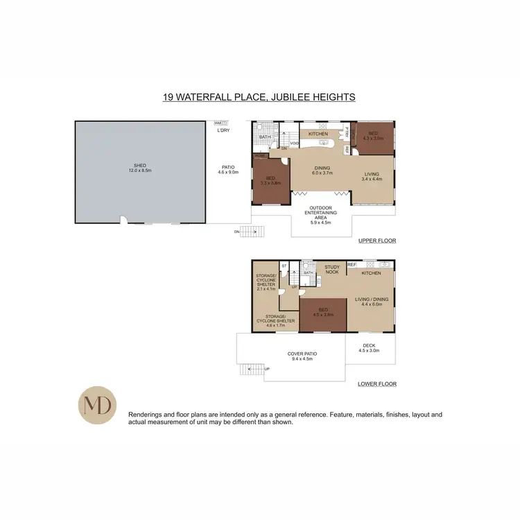 Floorplan of Homely house listing, 19 Waterfall Place, Jubilee Heights QLD 4860