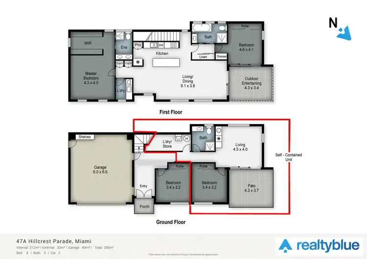 Floorplan of Homely house listing, 47 Hillcrest Avenue, Miami QLD 4220