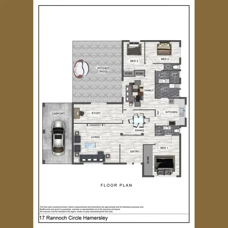 Floorplan of Homely house listing, 17 Rannoch Circle, Hamersley WA 6022