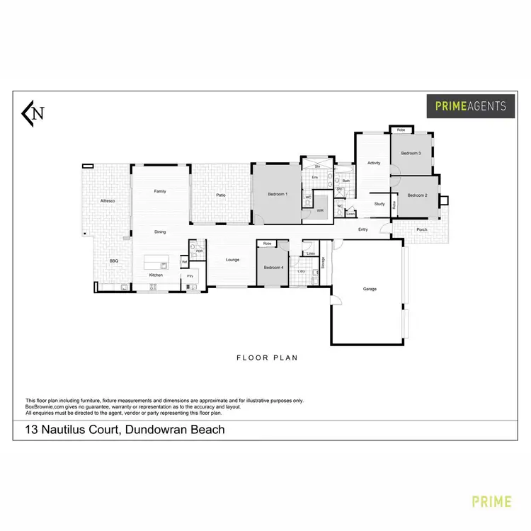 Floorplan of Homely house listing, 13 Nautilus Court, Dundowran Beach QLD 4655
