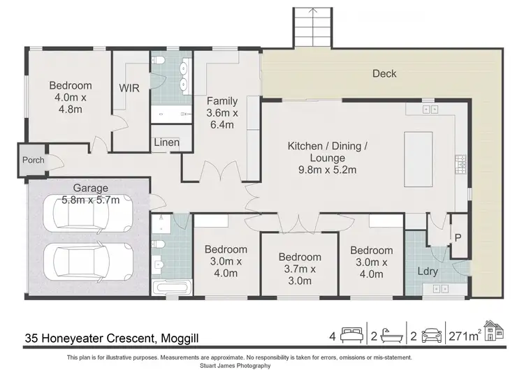 Floorplan of Homely house listing, 35 Honeyeater Crescent, Moggill QLD 4070