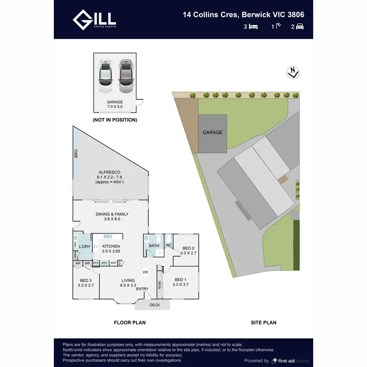 Floorplan of Homely house listing, 14 Collins Crescent, Berwick VIC 3806