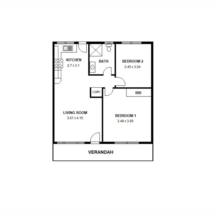 Floorplan of Homely unit listing, 5/11 Alexander Street, Largs Bay SA 5016