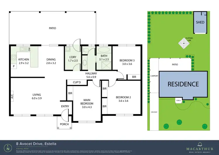 Floorplan of Homely house listing, 8 Avocet Drive, Estella NSW 2650