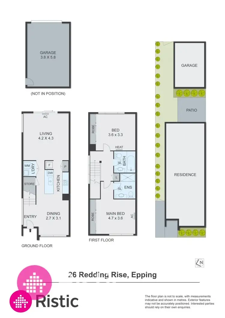 Floorplan of Homely townhouse listing, 26E Redding Rise, Epping VIC 3076