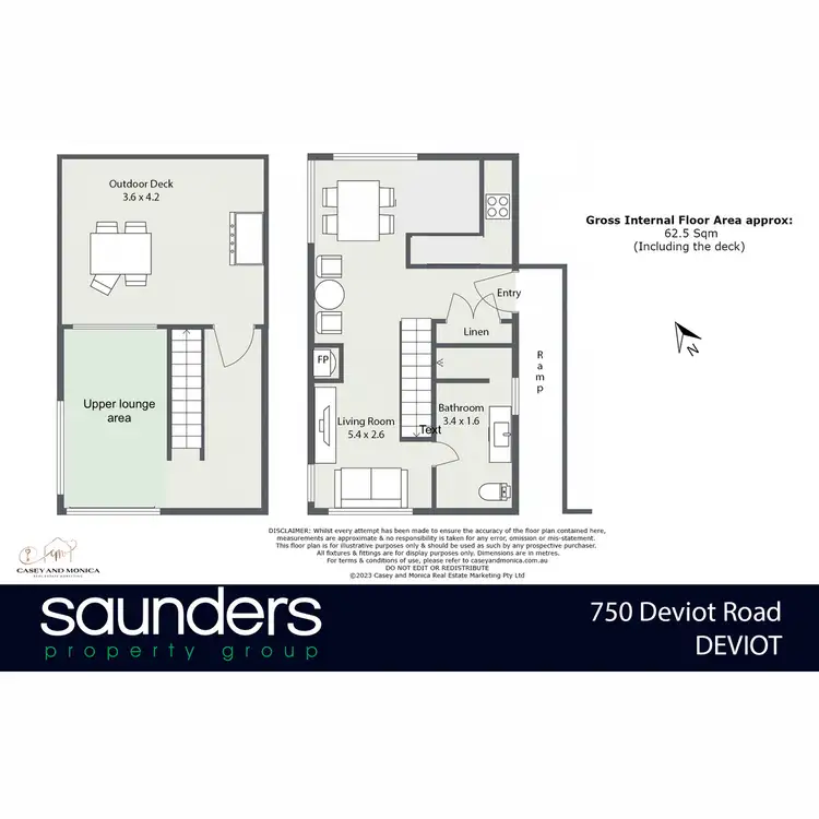 Floorplan of Homely studio listing, Lot 4 & 5/750 Deviot Road, Deviot TAS 7275