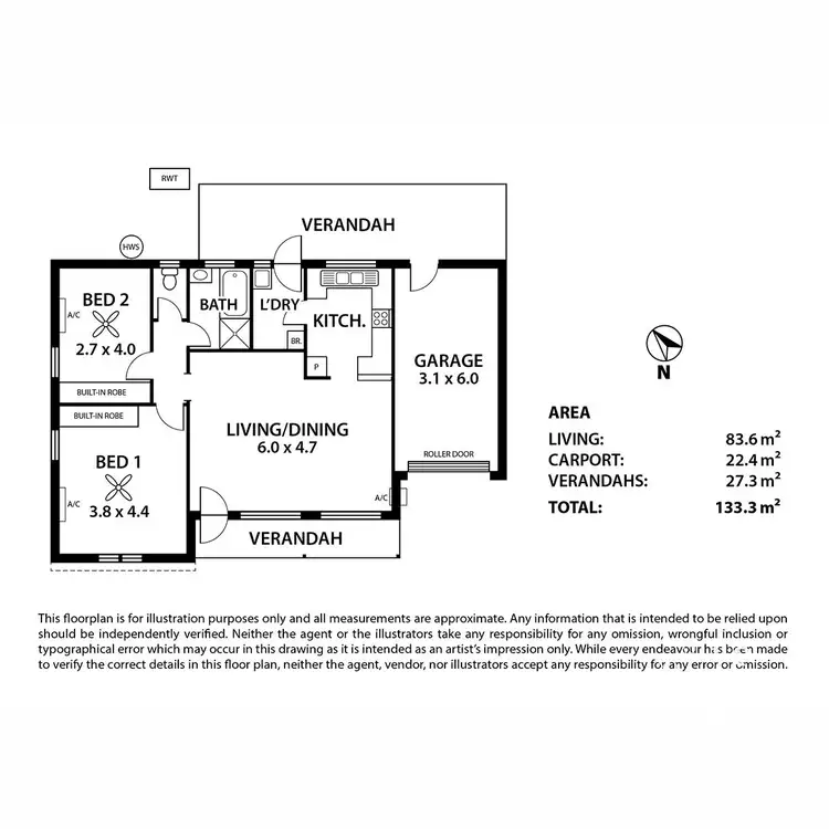 Floorplan of Homely unit listing, 3/10 Showground Road, Mount Pleasant SA 5235
