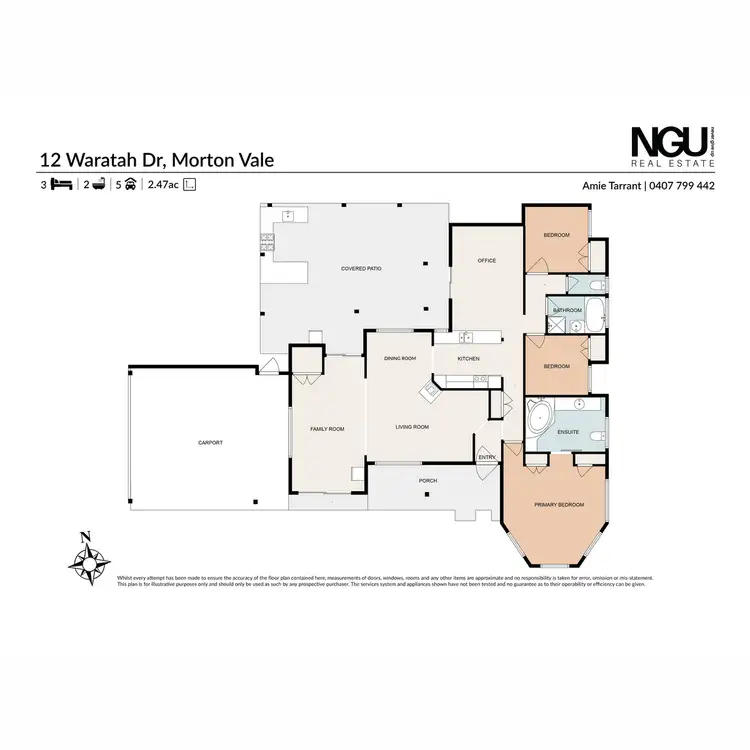 Floorplan of Homely house listing, 12 Waratah Drive, Morton Vale QLD 4343