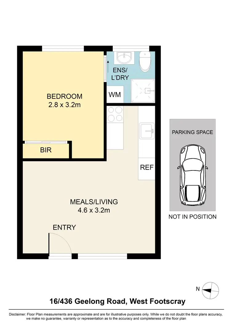 Floorplan of Homely apartment listing, 16/436 Geelong Road, West Footscray VIC 3012