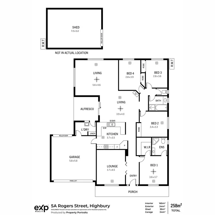 Floorplan of Homely house listing, 5a Rogers Street, Highbury SA 5089