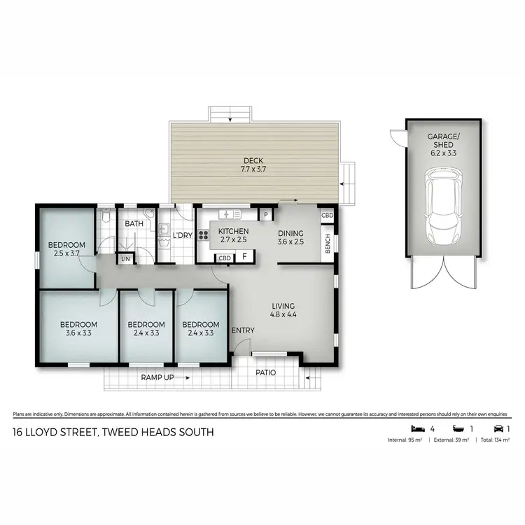 Floorplan of Homely house listing, 16 Lloyd Street, Tweed Heads South NSW 2486