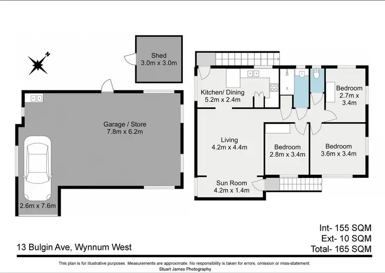 Floorplan of Homely house listing, 13 Bulgin Avenue, Wynnum West QLD 4178