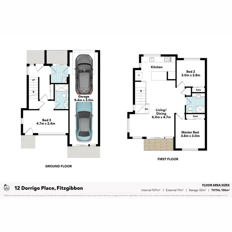 Floorplan of Homely house listing, 12 Dorrigo Place, Fitzgibbon QLD 4018