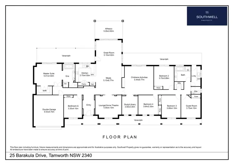 Floorplan of Homely house listing, 25 Barakula Drive, Tamworth NSW 2340