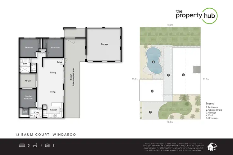 Floorplan of Homely house listing, 13 Baum Court, Windaroo QLD 4207