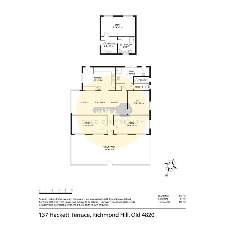 Floorplan of Homely house listing, 137 Hackett Terrace, Richmond Hill QLD 4820