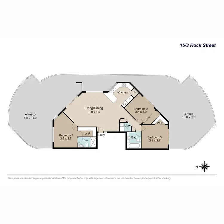 Floorplan of Homely apartment listing, 15/3 Rock Street, Scarborough QLD 4020
