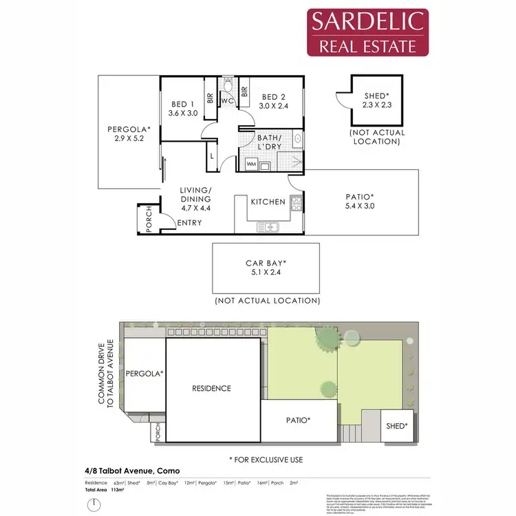Floorplan of Homely villa listing, 4/8 Talbot Avenue, Como WA 6152