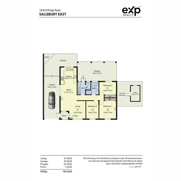 Floorplan of Homely unit listing, 18/624 Bridge Road, Salisbury East SA 5109