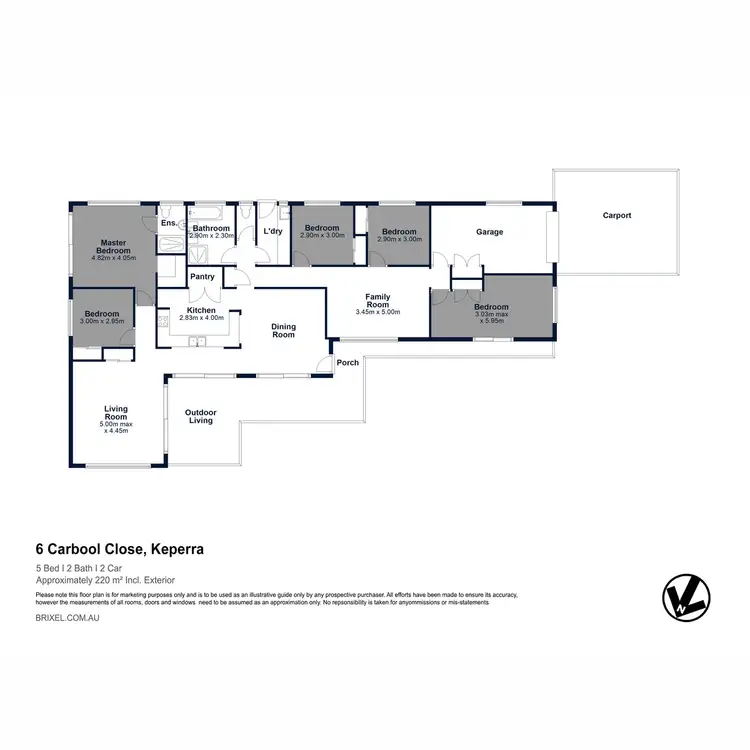Floorplan of Homely house listing, 6 Carbool Close, Keperra QLD 4054