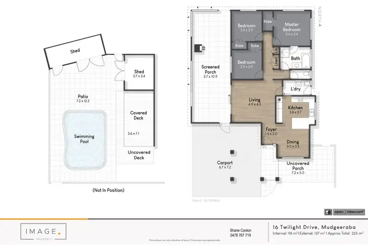 Floorplan of Homely house listing, 16 Twilight Drive, Mudgeeraba QLD 4213