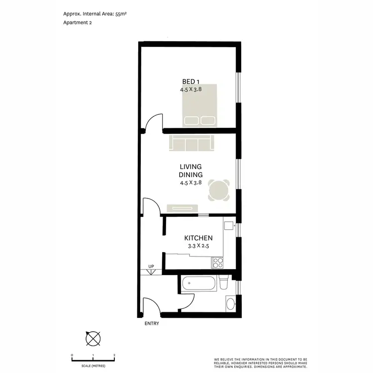 Floorplan of Homely apartment listing, 2/375 Glebe Point Road, Glebe NSW 2037