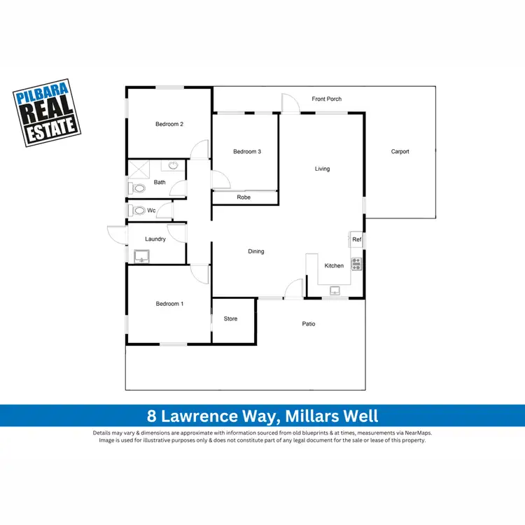 Floorplan of Homely house listing, 8 Lawrence Way, Millars Well WA 6714