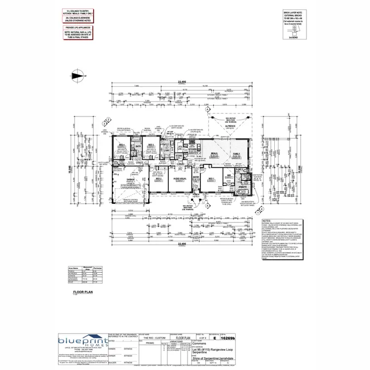 Floorplan of Homely house listing, 115 Rangeview Loop, Serpentine WA 6125