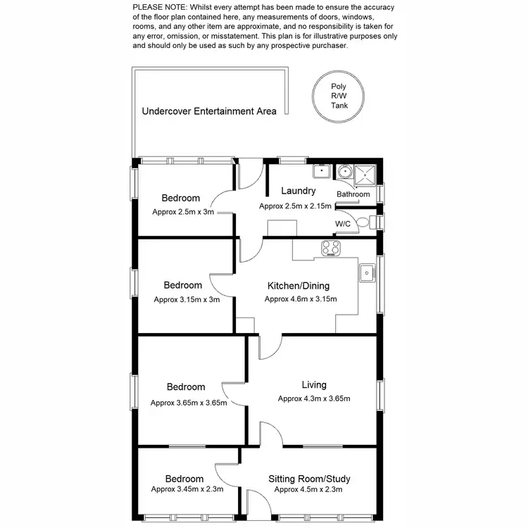 Floorplan of Homely house listing, 4 Kinnear Street, Port Augusta SA 5700
