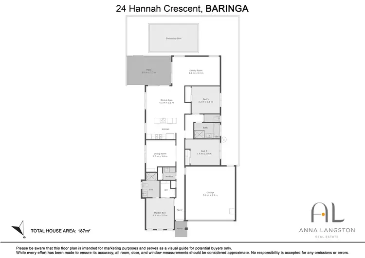 Floorplan of Homely house listing, 24 Hannah Crescent, Baringa QLD 4551